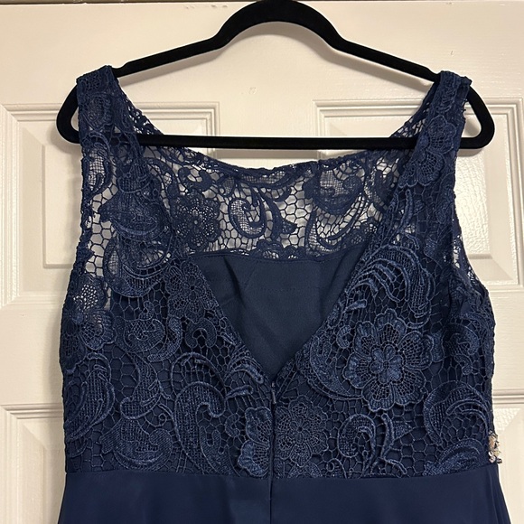 Dancing Queen Navy Blue Lace Dress – Princess Ready 👑💙 - Picture 5 of 8